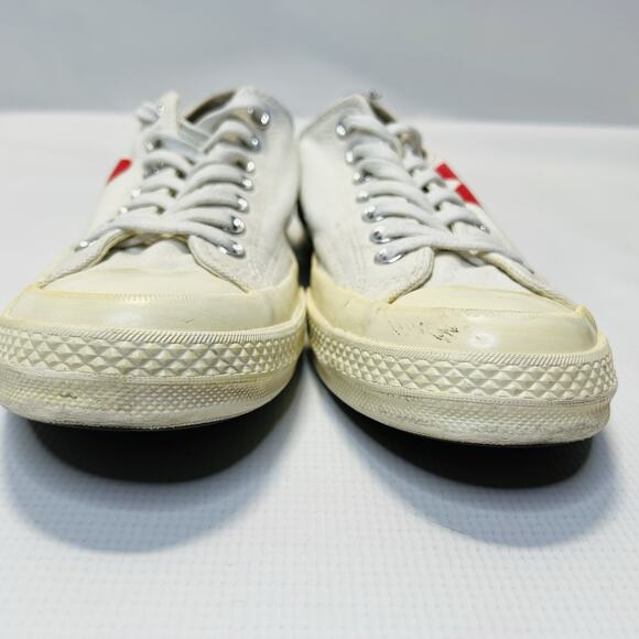 Converse Comme des Garçons Play x Chuck 70 Low Milk Mens Size 9 Women’s Size 11 - Picture 9 of 13